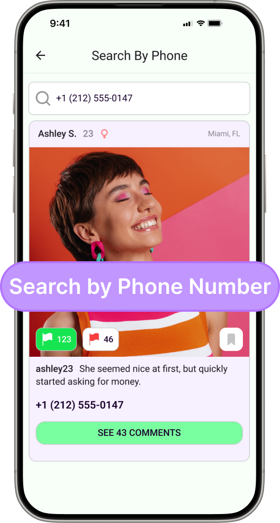 Search someone by phone number - GossipDrop safety feature