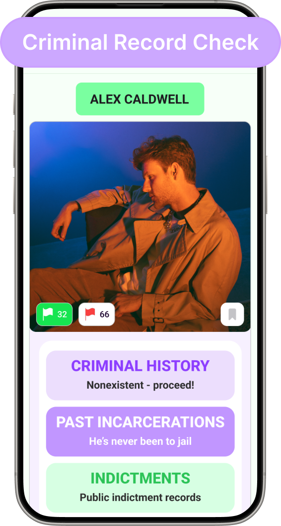 Criminal record check before dating with GossipDrop